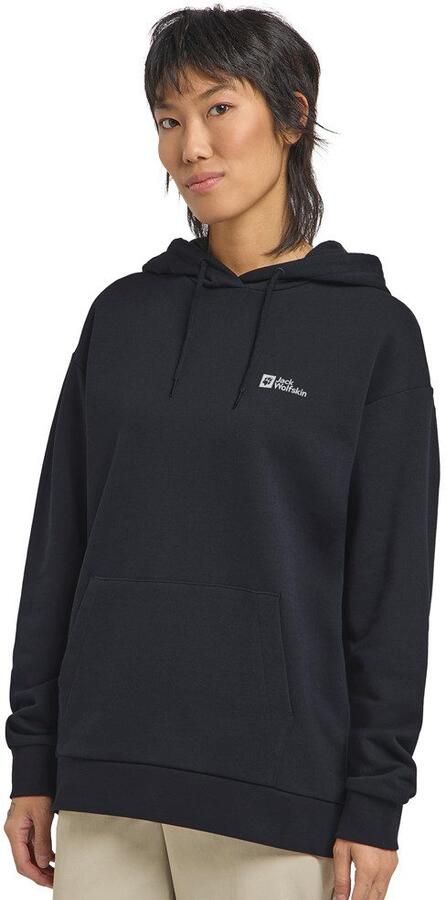 Jack Wolfskin Essential Hoodie Women Hoodie van biologisch katoen dames XXL dark navy dark navy - Foto 6