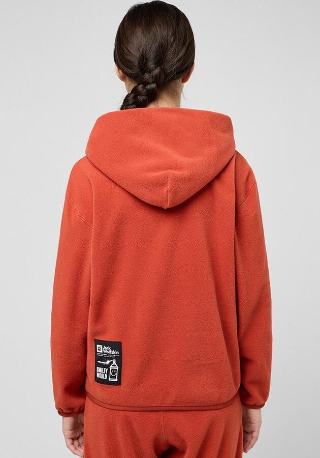 Jack Wolfskin Smileyworld Hoody Youth Hoodie van fleece Kinderen XL intense rust intense rust - Foto 2