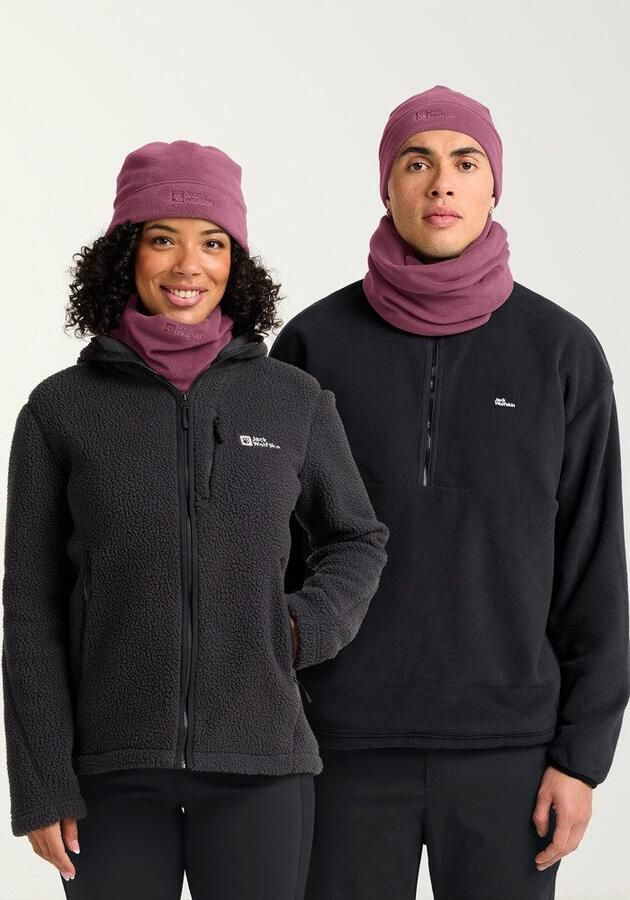 Jack Wolfskin Real Stuff Loop Colsjaal van fleece One Size raisin - Foto 7