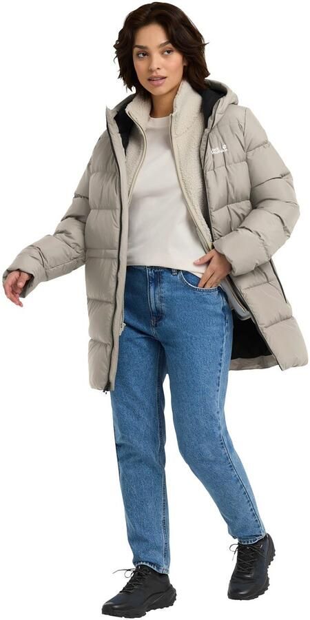 Jack Wolfskin Frozen Palace Long Jacket Women RDS Donsjas Dames XXL pale sand pale sand - Foto 9