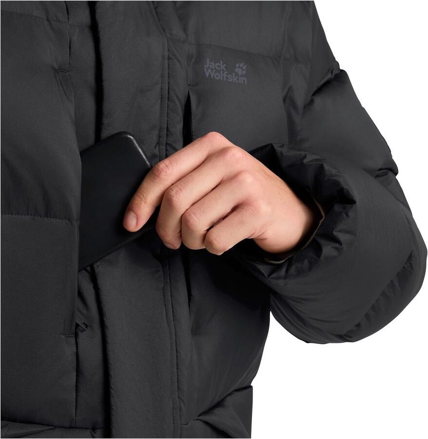 Jack Wolfskin Donsjack ICY HILL COAT Verwarmend winddicht dons Parka - Foto 3