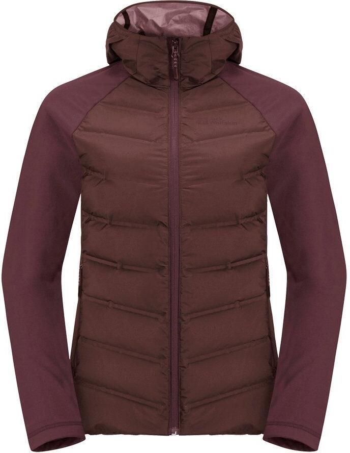 Jack Wolfskin Tasman Down Hybrid Women Donsjack Dames XXL dark maroon dark maroon