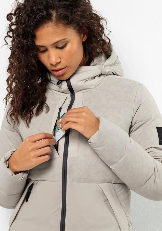 Jack Wolfskin Wandermood Down Jacket Women Donsjack Dames XXL dusty grey Dusty Grey - Foto 4