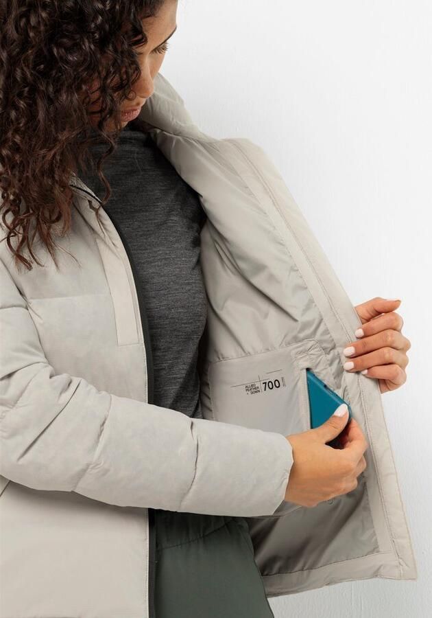 Jack Wolfskin Wandermood Down Jacket Women Donsjack Dames XXL dusty grey Dusty Grey - Foto 5