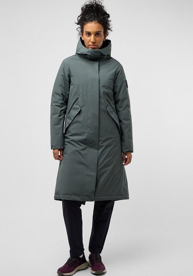 Jack Wolfskin Brandenburger Coat Women RDS Waterdichte winterjas Dames 2XL slate green slate green - Foto 15