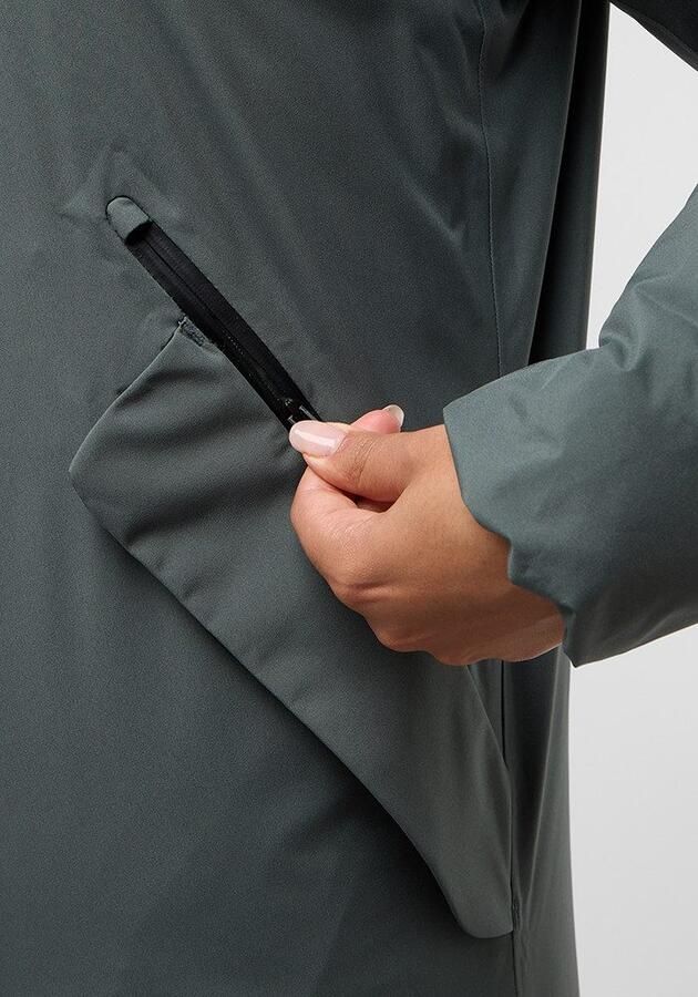 Jack Wolfskin Brandenburger Coat Women RDS Waterdichte winterjas Dames 2XL slate green slate green - Foto 2