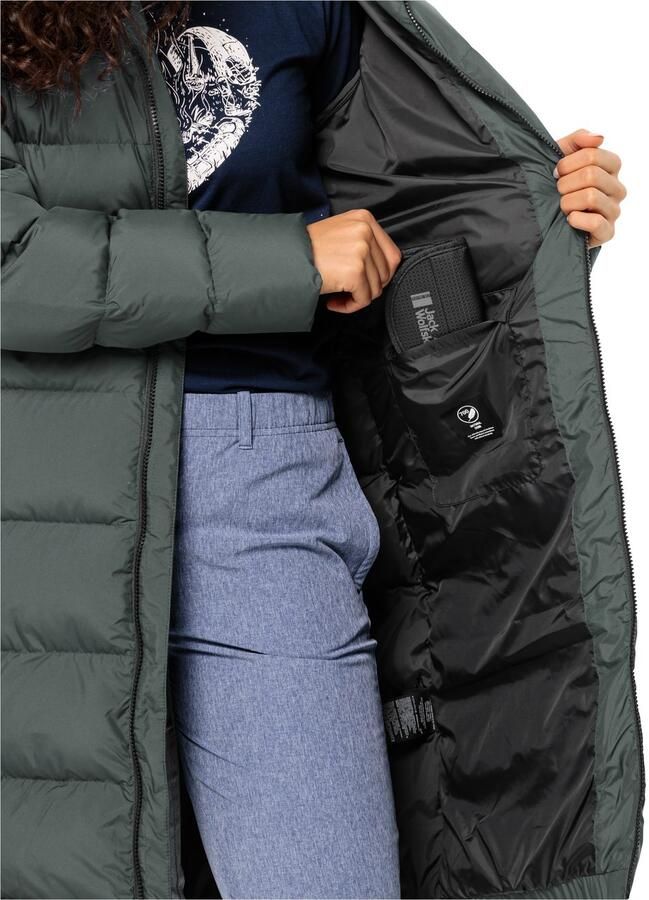 Jack Wolfskin Frozen Palace Coat Women RDS Donsjas Dames XXL slate green slate green - Foto 3