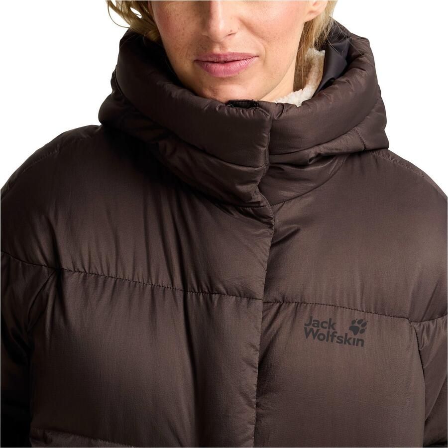 Jack Wolfskin Donsjas ICY HILL COAT W RDS Verwarmend winddicht donzen jas