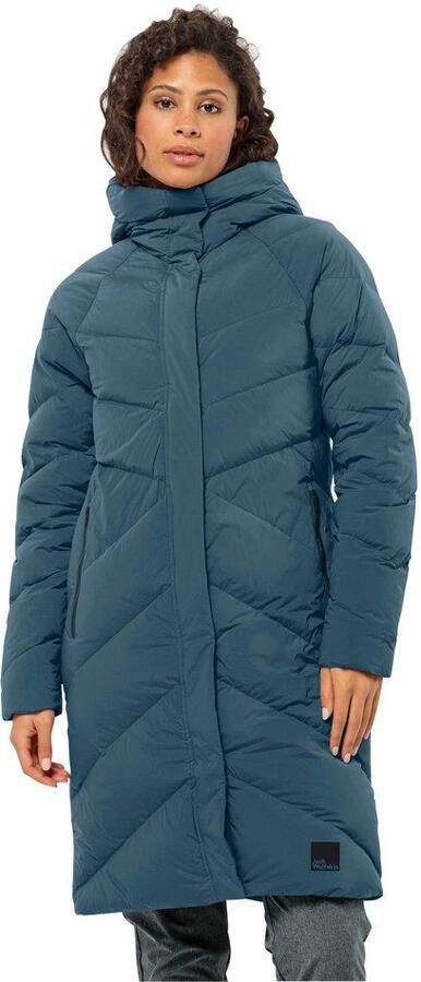 Jack Wolfskin Marienplatz Coat Women RDS Donsjas Dames XXL aluminium blue aluminium blue - Foto 8