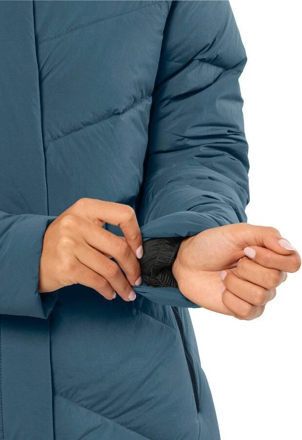 Jack Wolfskin Marienplatz Coat Women RDS Donsjas Dames XXL aluminium blue aluminium blue - Foto 3