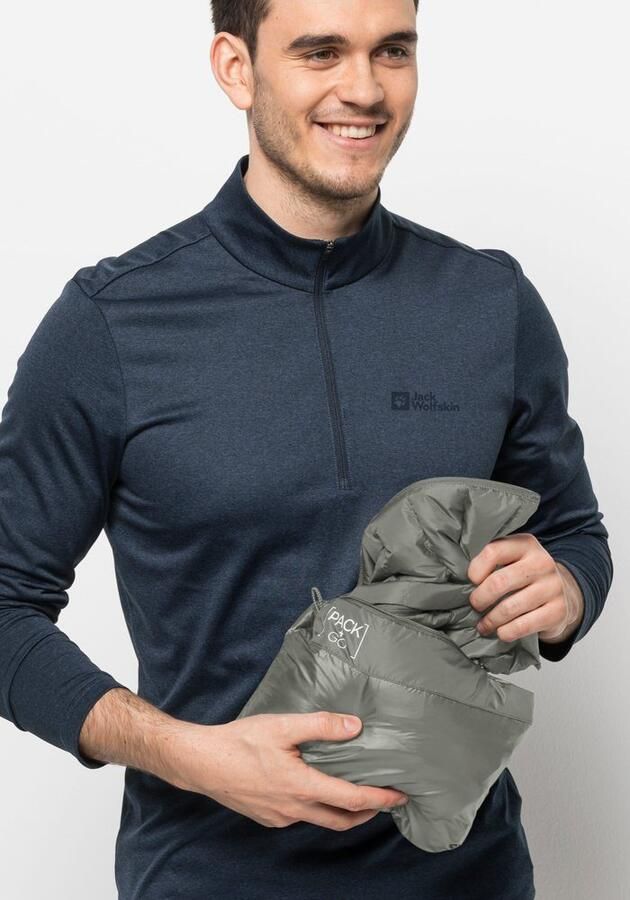 Jack Wolfskin Packs & GO Down Vest Men Donzen bodywarmer Heren XXL gecko green gecko green - Foto 3