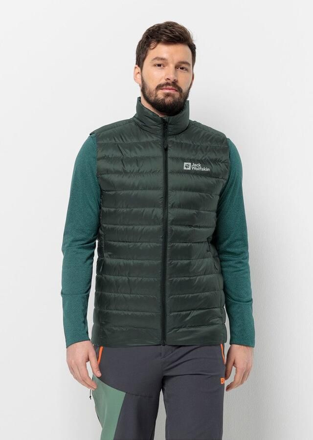 Jack Wolfskin Pilvi Down Vest Men RDS Donzen bodywarmer Heren XXL black olive black olive - Foto 3