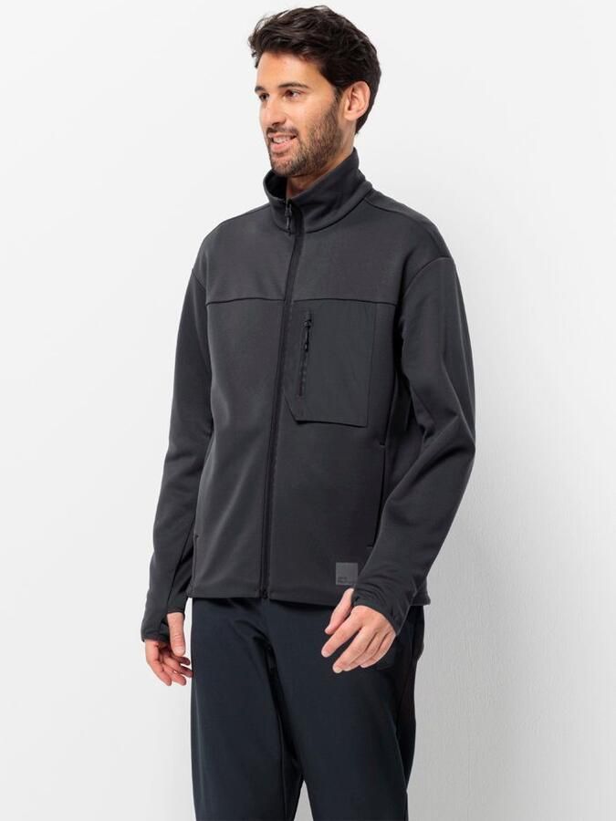 Jack Wolfskin Bike Commute Jacket Men Fleece jack Heren XXXL phantom - Foto 7