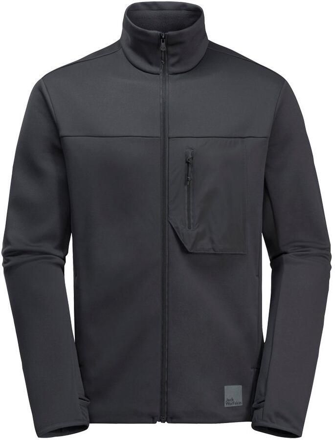 Jack Wolfskin Bike Commute Jacket Men Fleece jack Heren XXXL phantom