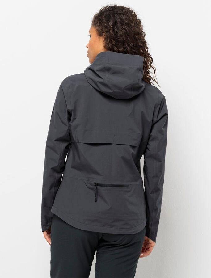 Jack Wolfskin Bike Commute Mono Jacket Women Regenjack van mono-materiaal Dames XXL phantom