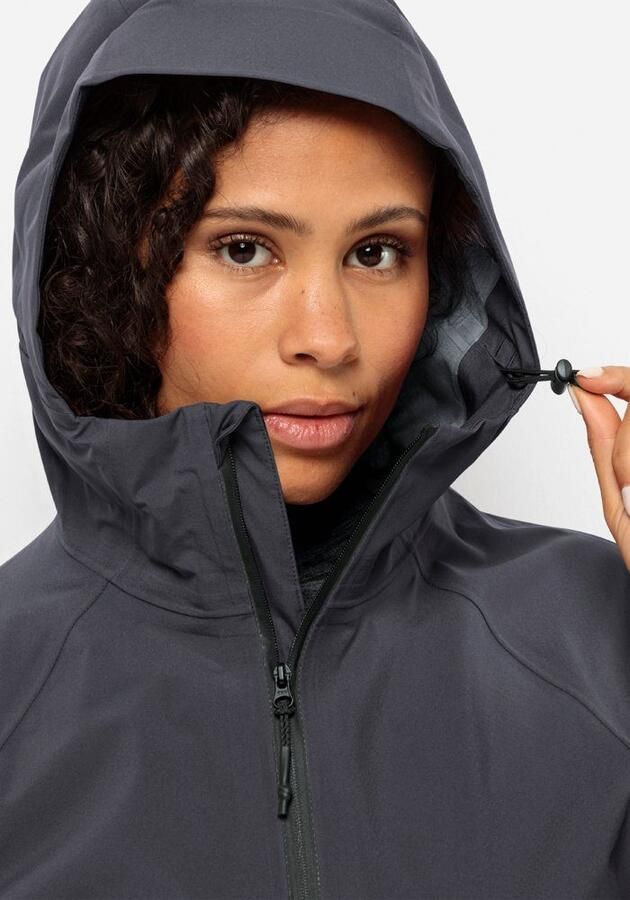 Jack Wolfskin Bike Commute Mono Jacket Women Regenjack van mono-materiaal Dames XXL phantom - Foto 5