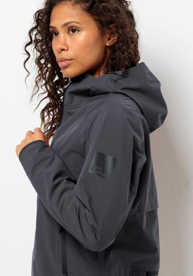 Jack Wolfskin Bike Commute Mono Jacket Women Regenjack van mono-materiaal Dames XXL phantom - Foto 6
