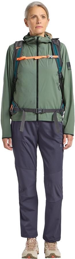Jack Wolfskin Bike Commute Wind Jacket Women Softshelljack Dames 2XL eucalyptus - Foto 9