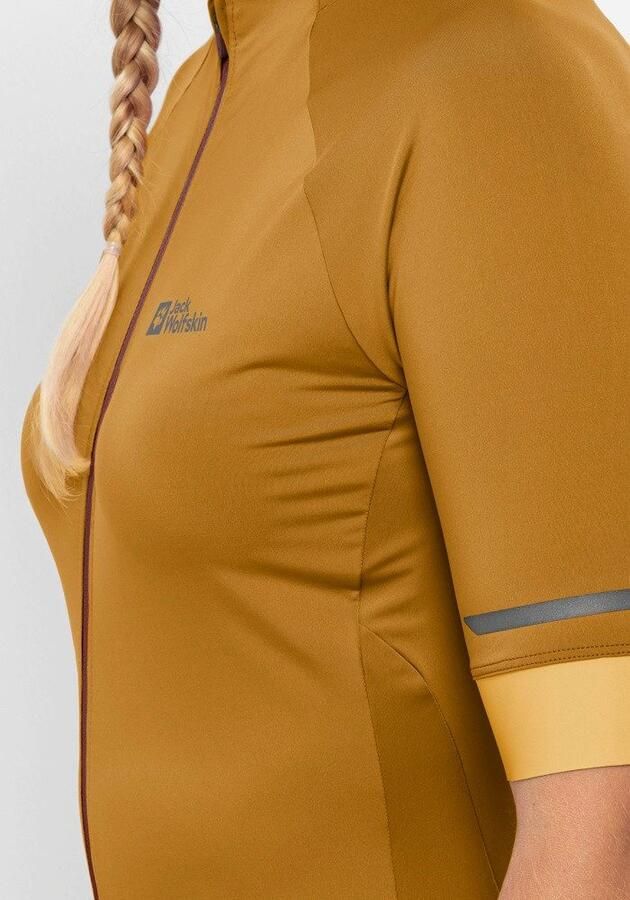 Jack Wolfskin Gravex FZ S|S Women Fietstricot Dames XXL salted caramel Salted Caramel - Foto 4