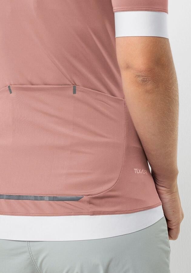 Jack Wolfskin Gravex FZ S|S Women Fietstricot Dames XXL rose dawn Rose Dawn - Foto 4