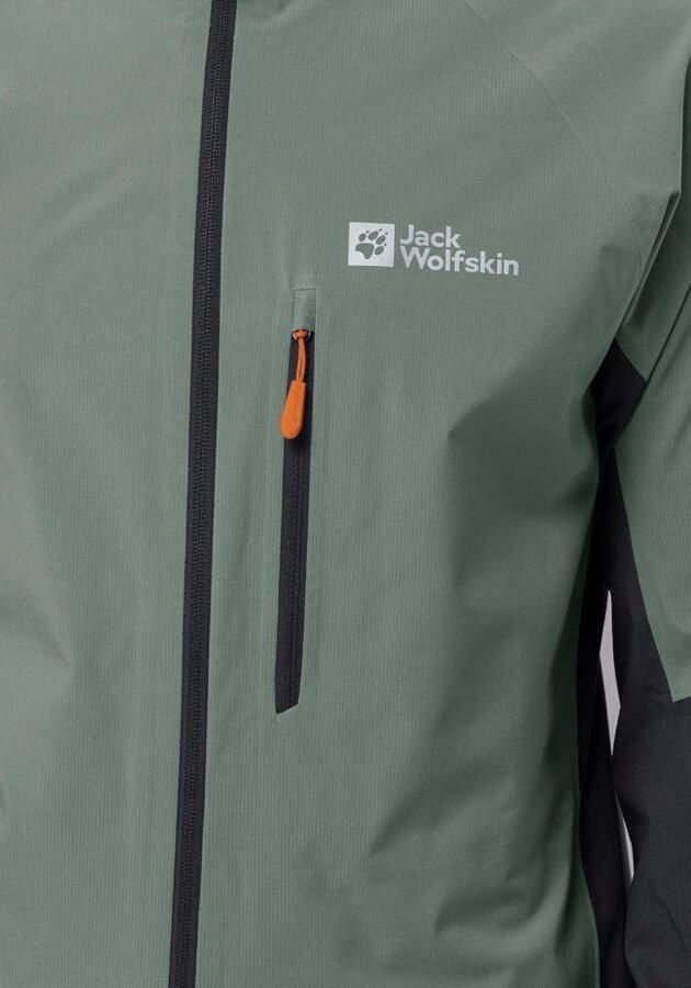 Jack Wolfskin Morobbia 2.5L Jacket Men Fiets-regenjack Heren XXL hedge green hedge green - Foto 4