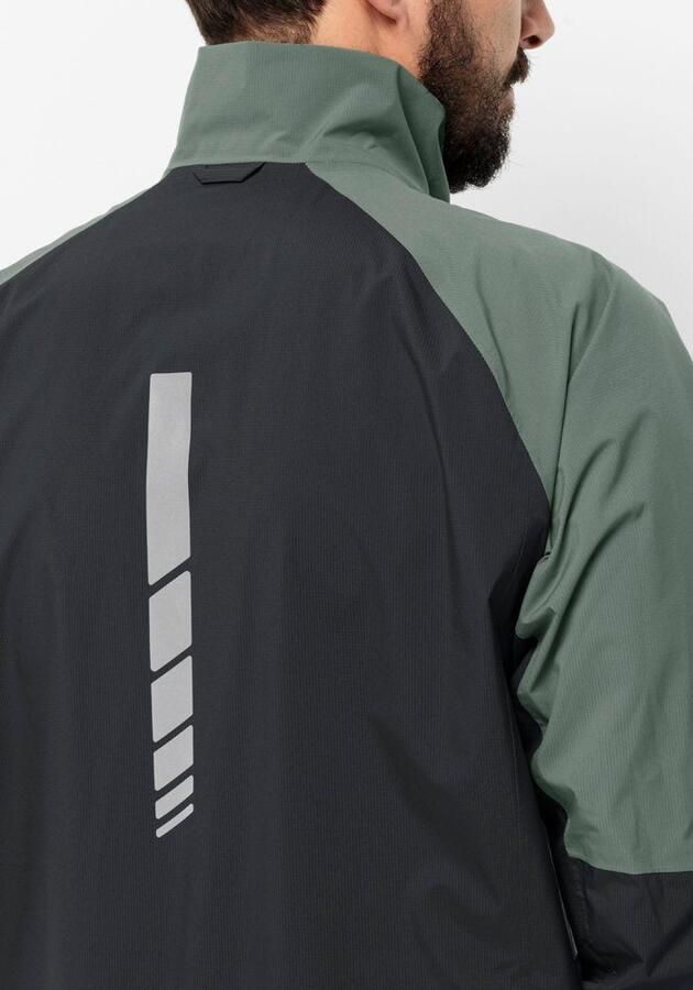 Jack Wolfskin Morobbia 2.5L Jacket Men Fiets-regenjack Heren XXL hedge green hedge green - Foto 6