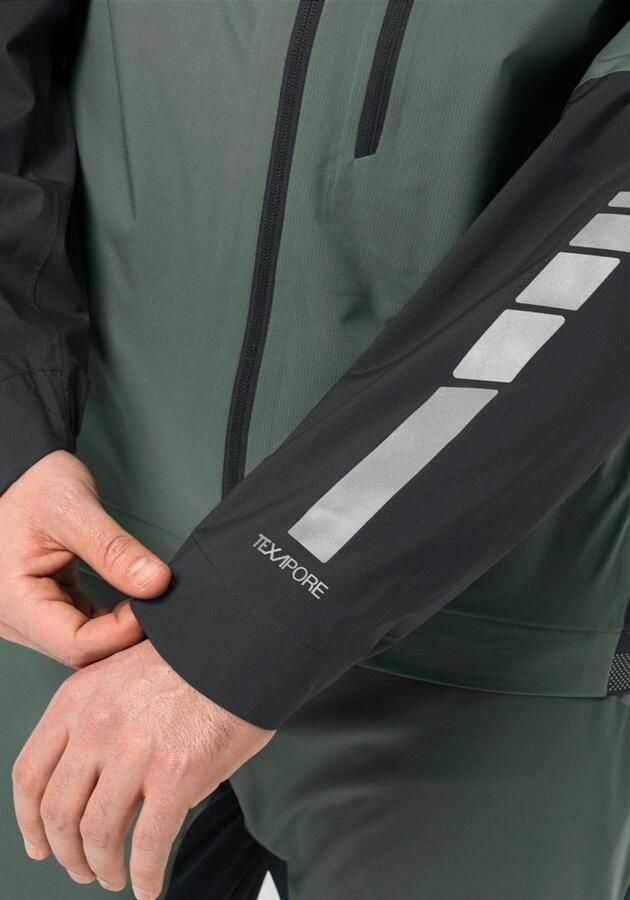 Jack Wolfskin Morobbia 2.5L Jacket Men Fiets-regenjack Heren XXL hedge green hedge green - Foto 7