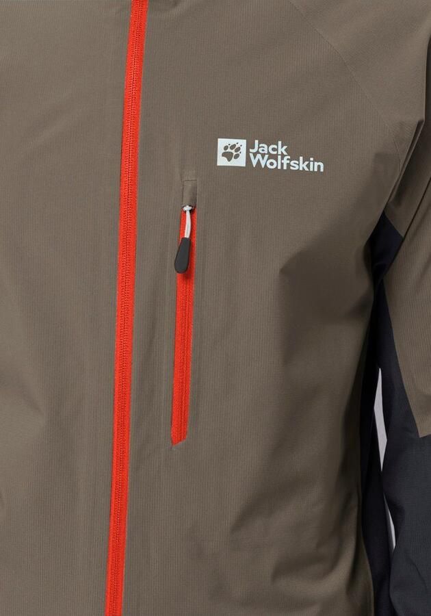 Jack Wolfskin Morobbia 2.5L Jacket Men Fiets-regenjack Heren XXL cold coffee cold coffee - Foto 4