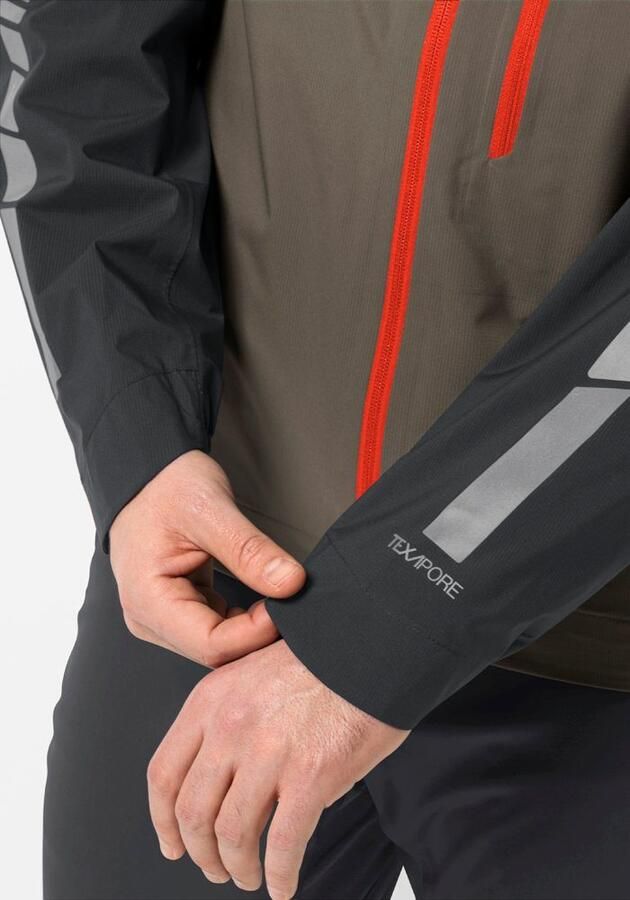 Jack Wolfskin Morobbia 2.5L Jacket Men Fiets-regenjack Heren XXL cold coffee cold coffee - Foto 7