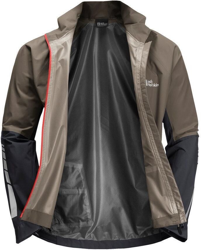 Jack Wolfskin Morobbia 2.5L Jacket Men Fiets-regenjack Heren XXL cold coffee cold coffee - Foto 3