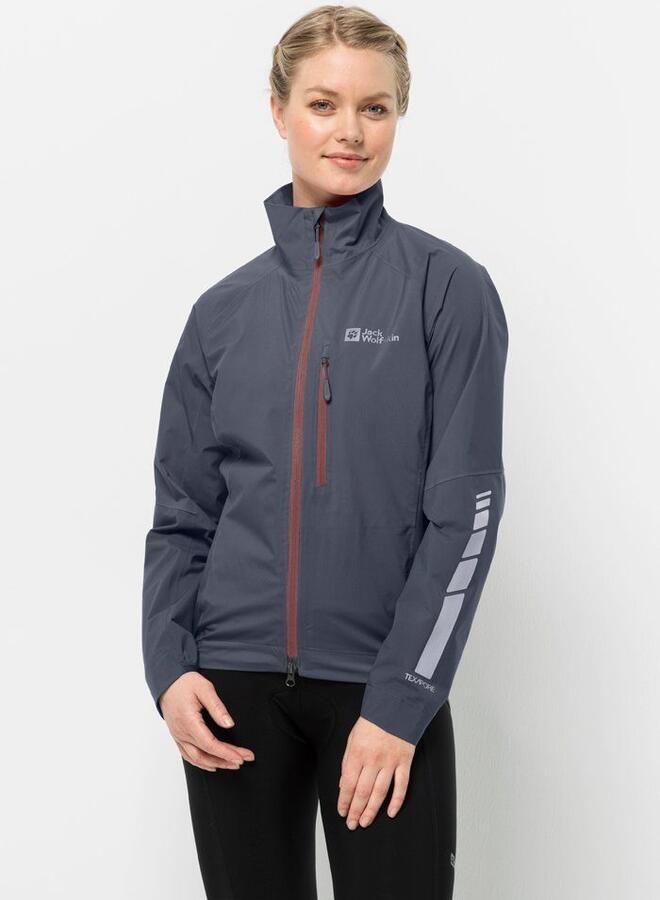Jack Wolfskin Morobbia 2.5L Jacket Women Fiets-regenjack Dames XXL dolphin - Foto 8