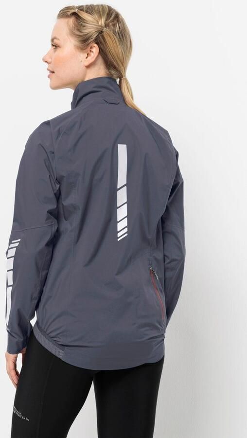 Jack Wolfskin Morobbia 2.5L Jacket Women Fiets-regenjack Dames XXL dolphin - Foto 7