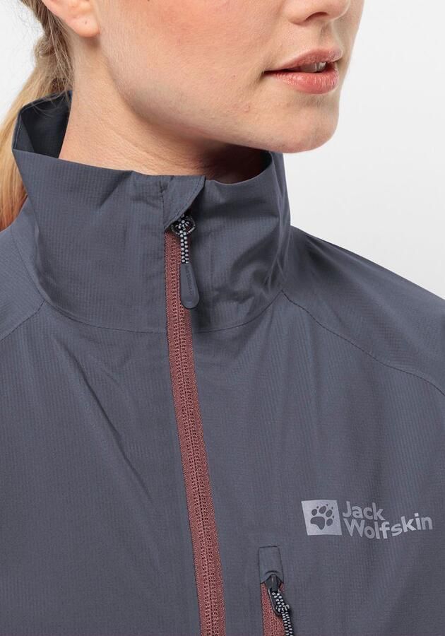 Jack Wolfskin Morobbia 2.5L Jacket Women Fiets-regenjack Dames XXL dolphin - Foto 3