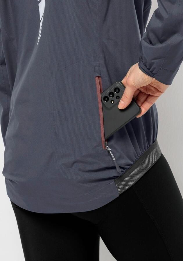 Jack Wolfskin Morobbia 2.5L Jacket Women Fiets-regenjack Dames XXL dolphin - Foto 5