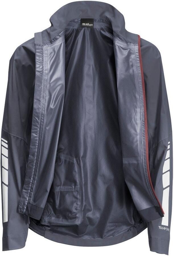 Jack Wolfskin Morobbia 2.5L Jacket Women Fiets-regenjack Dames XXL dolphin - Foto 6