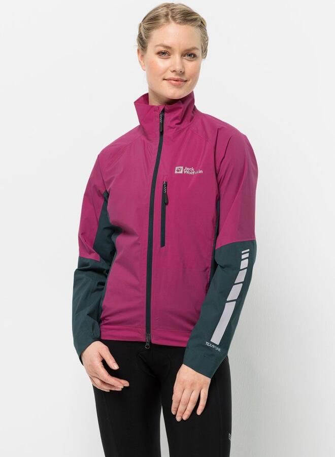 Jack Wolfskin Morobbia 2.5L Jacket Women Fiets-regenjack Dames XXL new magenta new magenta - Foto 8