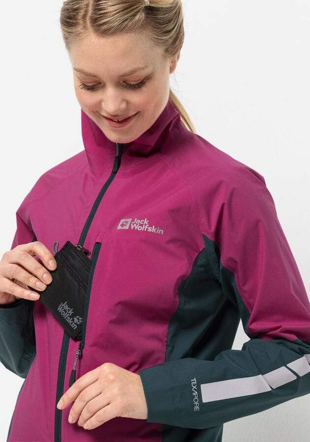 Jack Wolfskin Morobbia 2.5L Jacket Women Fiets-regenjack Dames XXL new magenta new magenta