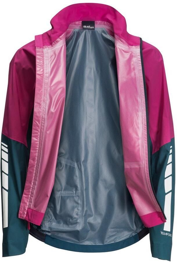 Jack Wolfskin Morobbia 2.5L Jacket Women Fiets-regenjack Dames XXL new magenta new magenta - Foto 6