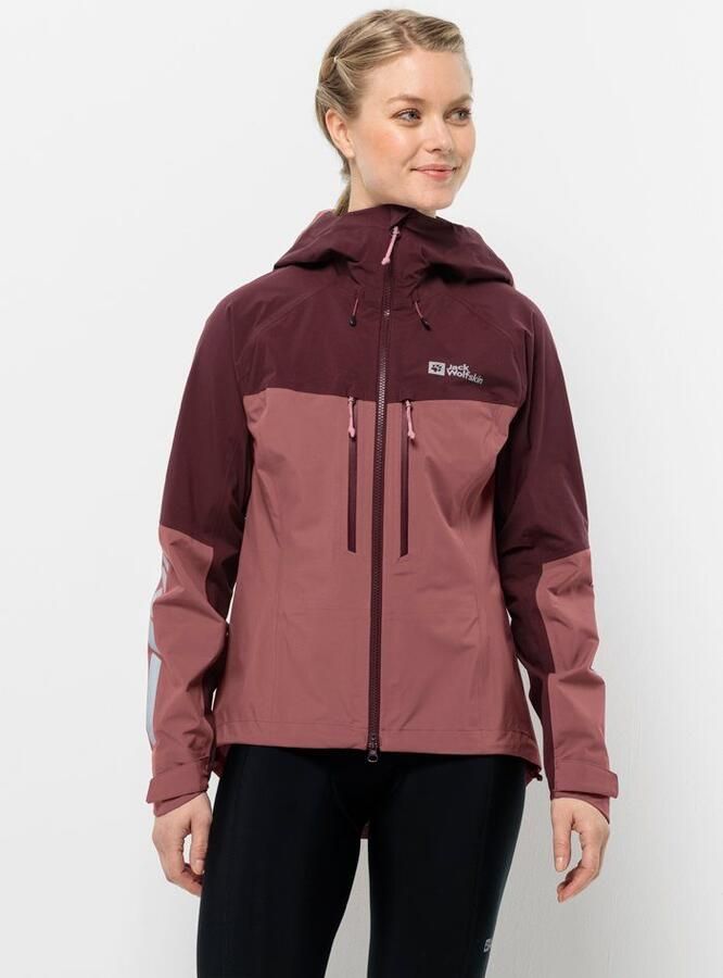 Jack Wolfskin Morobbia 3L Jacket Women Hardshell fiets-regenjack Dames XXL apple butter apple butter - Foto 8