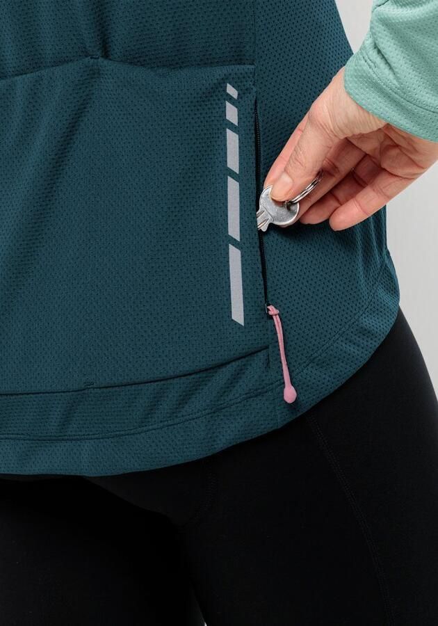 Jack Wolfskin Morobbia FZ L S Women Functioneel fietsjack Dames XXL sea foam sea foam - Foto 2