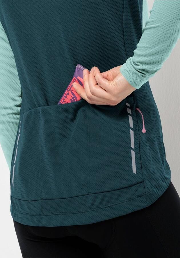 Jack Wolfskin Morobbia FZ L S Women Functioneel fietsjack Dames XXL sea foam sea foam - Foto 3