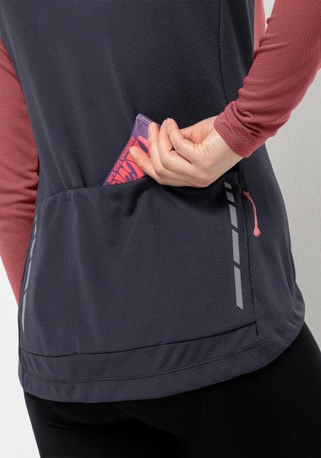 Jack Wolfskin Morobbia FZ L S Women Functioneel fietsjack Dames XXL apple butter apple butter - Foto 4