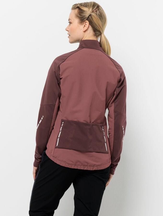 Jack Wolfskin Morobbia Jacket Women Softshell-fietsjack Dames XXL dark maroon dark maroon