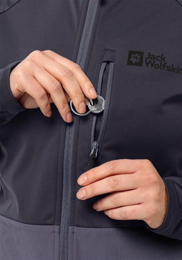 Jack Wolfskin Morobbia Jacket Women Softshell-fietsjack Dames XXL graphite - Foto 4