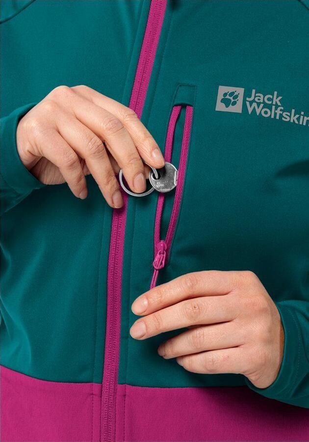 Jack Wolfskin Morobbia Jacket Women Softshell-fietsjack Dames XXL sea green sea green - Foto 4