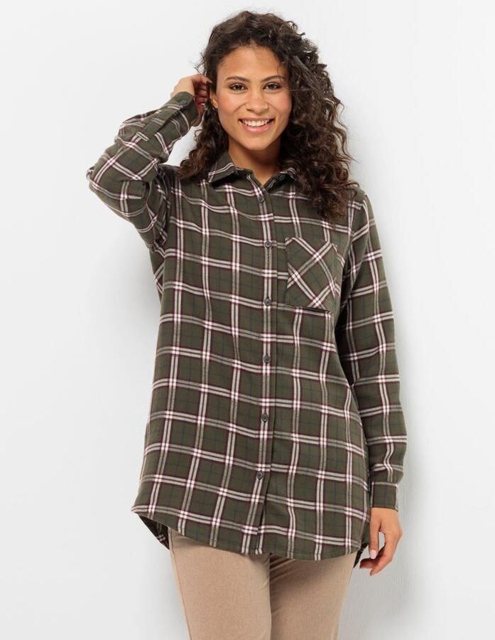 Jack Wolfskin Morgenluft Shirt Women Wandelblouse Dames XXL island moss 41 island moss 41 - Foto 4