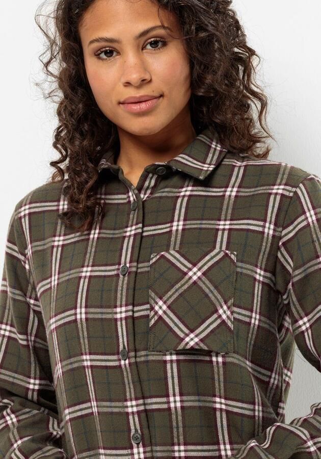 Jack Wolfskin Morgenluft Shirt Women Wandelblouse Dames XXL island moss 41 island moss 41 - Foto 3