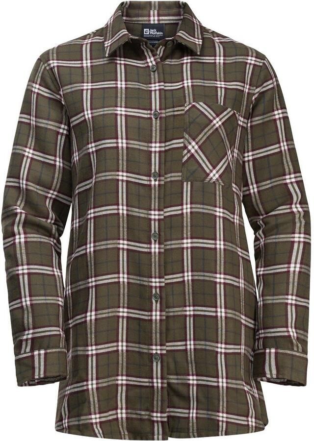 Jack Wolfskin Morgenluft Shirt Women Wandelblouse Dames XXL island moss 41 island moss 41 - Foto 2