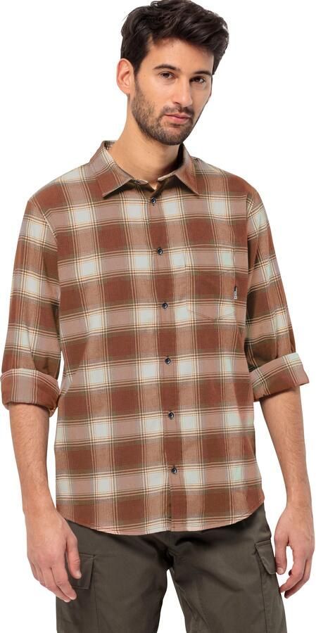 Jack Wolfskin Wanderweg Shirt Men Flanellen overhemd Heren 2XL intense rust intense rust - Foto 4