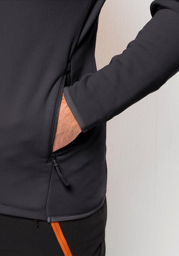 Jack Wolfskin Baiselberg Hooded FZ Men Fleece jack Heren XXXL phantom - Foto 4